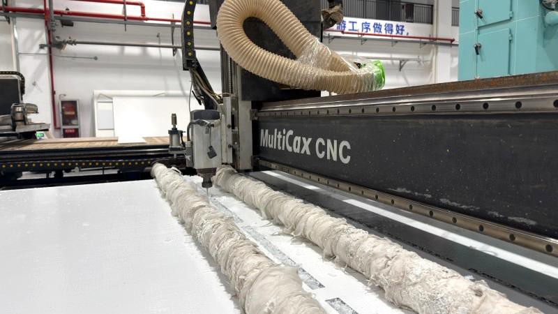 Holycore's Holypan cutting process demonstration Holycore's Holypan cutting process demonstration